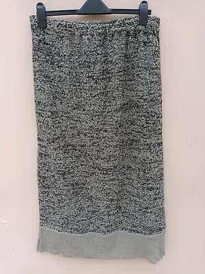 Sahara  Grey Mix Boucle Tube Maxi Skirt Elasticated Waist Size M - L / 14-18 • £29.99