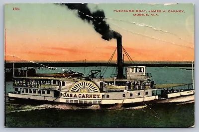 Postcard Mobile AL Steamship  James A. Carney  • $4.95