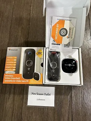 Toucan Wireless Video Doorbell TVD200WUC ~ Black OPEN BOX NEW CONDITION • $45