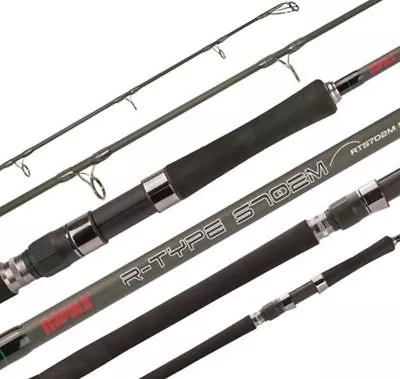 Rapala R-Type 7'6  2 Piece RT-S762XH GT Popper Spin Fishing Rod PE 8-10 • $143.99