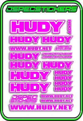 Hudy Tools Setup Stickers Xray Rc Buggy Car Decal 1/10 1/8 Jspec Elec Pink W • $5.44