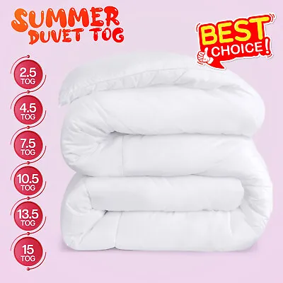 Hotel Quality QUILT DUVET 2.54.57.510.513.515 TOG SINGLE DOUBLE KING SIZE • £2.99