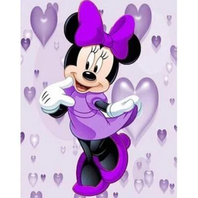 $12.55 • Buy SALE..MINNIE MOUSE IN PURPLE..DIY 5D DIAMOND PAINTING KIT.FULL DRILL 30 X 40