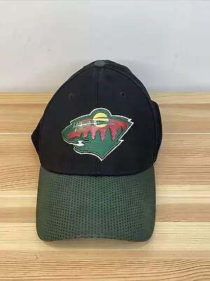 UNIQUE MN Wild NHL Hockey Fanatics Pro Flex Hat (M/L) SAINT PAUL Under Bill • $14