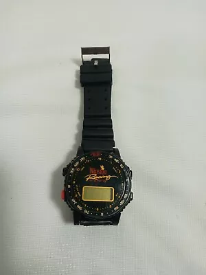 Vtg ''WINSTON RACING TEAM'' Digital Wrist Watch Nascar Cigarette Advertising • $10.90