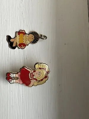 $9.99 • Buy Vintage Cabbage Patch Kids Metal Jewelry Pendant And Pin Set 2 1980s