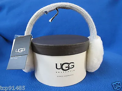 £68.32 • Buy UGG® Australia Marquis Wired Earmuffs Real Dye Gray Shearling Sheepskin Knit