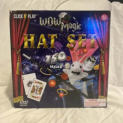 Click N Play The Wow Magic Hat Set Magician Set With 150 Tricks • $21.24