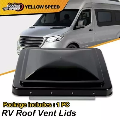 Black 14  X 14  Top RV Roof Vent Lid Cover Ventline For Camper Trailer ABS • $15.74