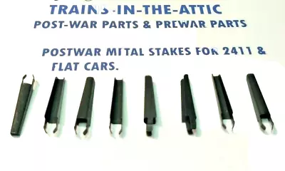 Lionel Stakes For 2411 Flat Car 8ea Black Harden Spring Metal Stakes Postwar • $8.63