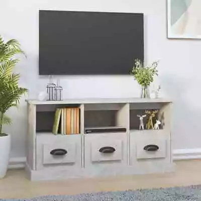 TV Cabinet Sonoma Oak 100x35x50 Cm Engineered Wood VidaXL • £57.99