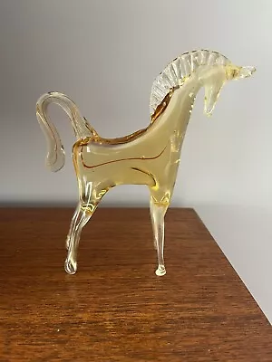 £20 • Buy Murano Glass Horse - Yellow, Red And Clear