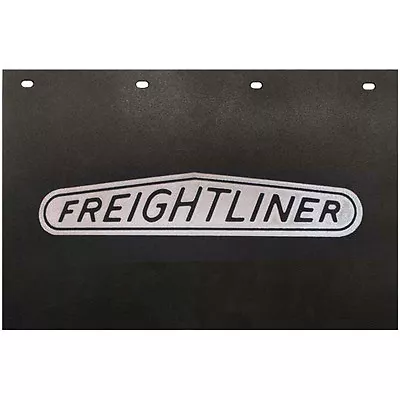 $69.99 • Buy Freightliner Trucks 24  X 15  Black & Silver Poly Semi Truck Mud Flaps-Pair 