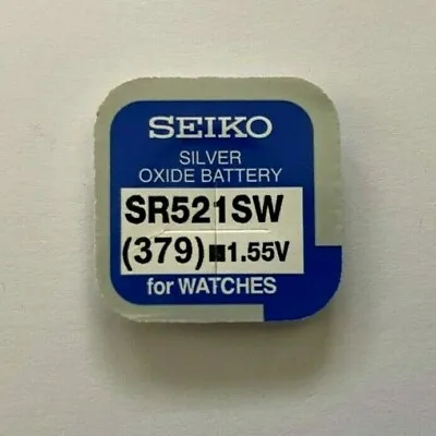 SEIKO Watch Battery 379 [SR521SW] • £3.95