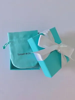 Tiffany & Co. Empty  Packaging Blue Gift Box Ribbon Pouch 3pc Set - NEW • $20.99