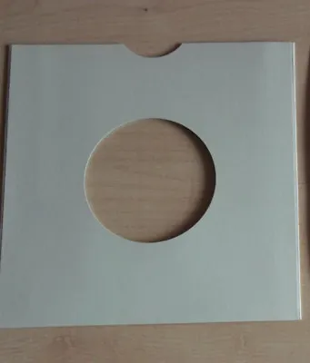 10    7  Vinyl White Card Record Sleeves Masterbags • £4.50