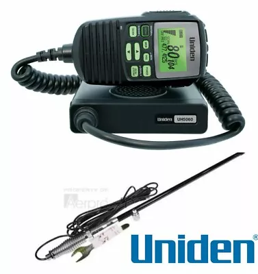 Uniden Uh5060nb Remote Uhf Radio 80 Ch + Cba2t1 4wd Antenna New Cb 80ch Channel • $369