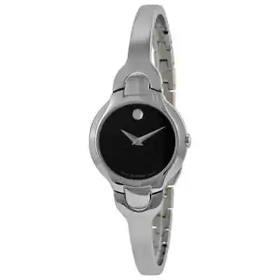 Movado Kara Black Dial Stainless Steel Ladies Watch 0605247 • $237.58