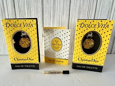 Mini DOLCE VITA By Christian Dior EDT Vintage Miniature Perfume Samples-Lot Of 4 • $21.75