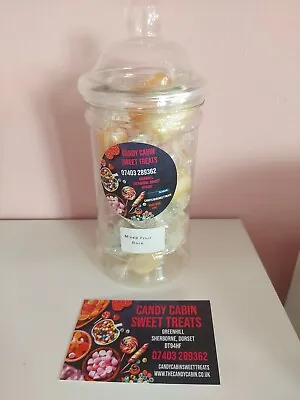 Mixed Fruit Rock Sweet Filled Jar • £8