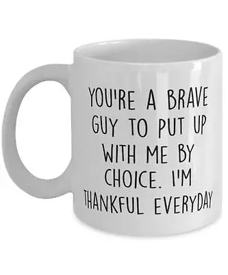 Best Stepdad Gifts You're A Brave Guy To Put Up With Me By Choice. I'm Thankful • £16.73