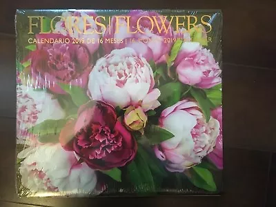 2019 WALL Flower  CALENDAR 16 MONTH 12 X8  87602-15 For Images Only  • $3.49