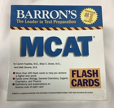 Barrons MCAT Flash Cards NMO220618/BA • $18.77