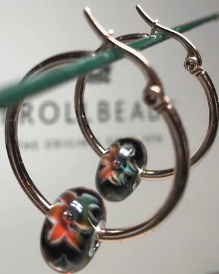 Trollbeads Flowers Of Poise Hoop Earrings • $111.90