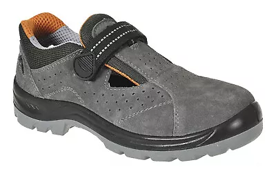 Safety Sandals Work Shoes Grey Breathable Antistatic Steel Toe Cap Steelite FW42 • £32.99