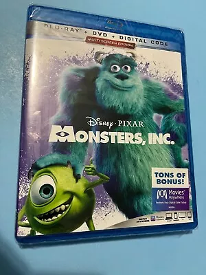 Monsters Inc. (BLU-RAY DVD) ( FACTORY SEALED) • $17.99