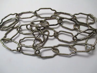 Vintage Antique Chandelier Chain Silver Rust Cathedral Italian Tole 39  CH-I • $29.95