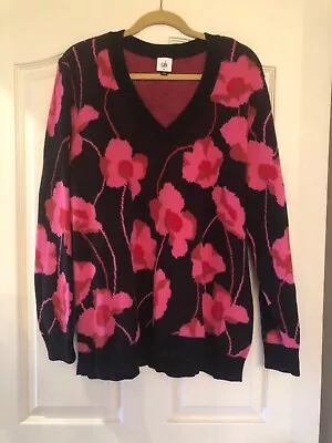 Cabi Women’s Rococo Floral Sweater XL • $34