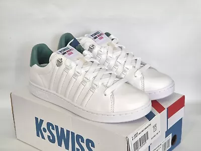 K-Swiss Trainers Lozan II Mens Shoes White Smokepine Green Size UK 9 Stripe 5  • £38