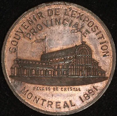 CANADA Quebec Montreal 1891 Provincial Exposition / A. Mongeau Leroux 1517b • $108.93