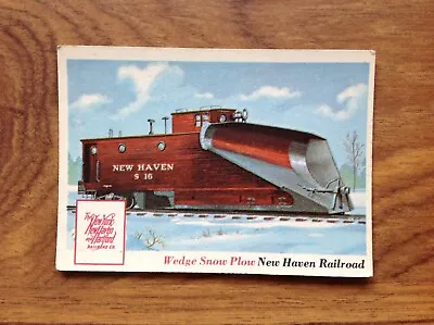 $4.83 • Buy Wedge Snow Plow New Haven Railroad #31 TCG Train Card. Free UK Postage