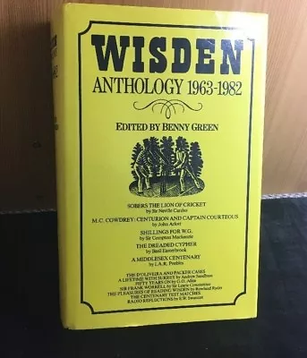 £5.39 • Buy Wisden Anthology 1963-1982 Benny Green Hardback Dust Jacket 1985 Cricket