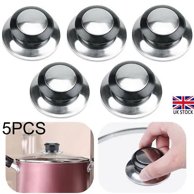 5X Kitchen Handle Knob Replacement Cookware Pot Saucepan Grip Hand Lid Pan Cover • £7.44