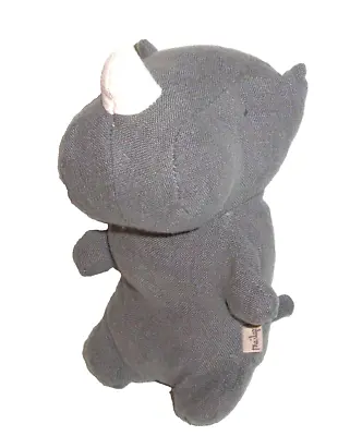 5  Maileg Noah's Ark Gray Rhino Rhinoceros Mini Friend Plush Stuffed Animal • $35.16
