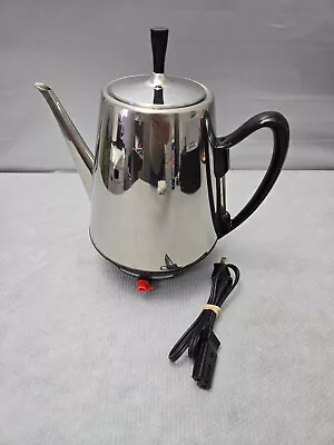 Vintage Chrome Sunbeam Fully Automatic Electric Coffee Percolator AP-CE Works • $32.95