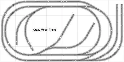 Bachmann E-Z Track Train Layout #006 Train Set HO Scale 4' X 8' Wire Switches • $637.95