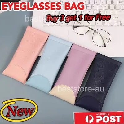 $6.68 • Buy Mouth Snapped Sunglasses Eyeglass Glasses Case Soft Pouch Bag Pocket AU*POST