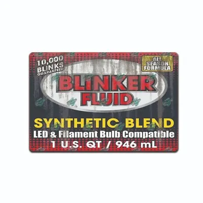 Vintage Retro Tin Sign Auto Blinker Fluid Practical Joke Retro Garage Gift . • $13.95