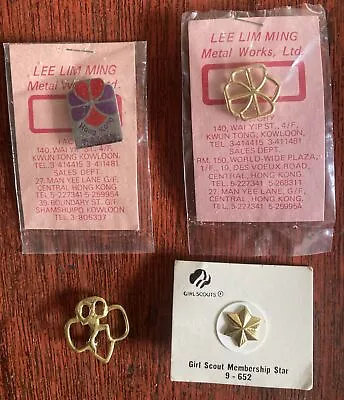 Lot Of 4 Vintage Girl Scout Membership Pins • $9