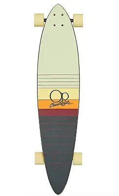 Ocean Pacific Skateboard Complete Pintail Longboard Cream Navy 8.75  X 40  • £59.99