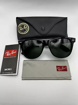 Ray-Ban Wayfarer RB2140 901 54□18 Oversized Black Frame With Green Lenses • $74.99