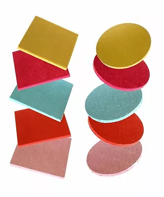 BULK Pack Of 5 / 10 Coloured Culpitt Cake Drums Round / Square Boards 12mm Thick • £10.99