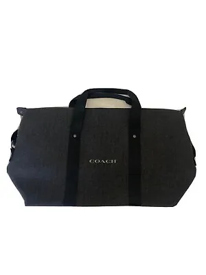 NEW Coach Fragrance Weekend Overnighter Duffle Zippable Bag NWT Heather Grey • $170.97