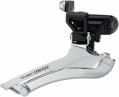 MicroSHIFT Centos Front Derailleur 10-Speed Double 28.6/31.8/34.9 Band Clamp • $31.26