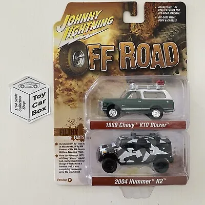 2021 JOHNNY LIGHTNING - 1969 Chevy K10 Blazer & 2004 Hummer H2 (Twin Pack) L63 • $26.95