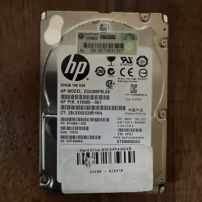 HP EG0300FCVBF 619286-001 300GB 10K 2.5  SAS Hard Drive • £9.99